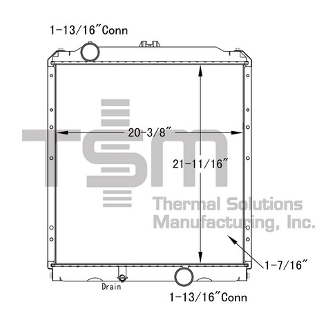 Thermal Solutions Manufacturing 437407PF Radiator For MITSUBISHI,MITSUBISHI FUSO
