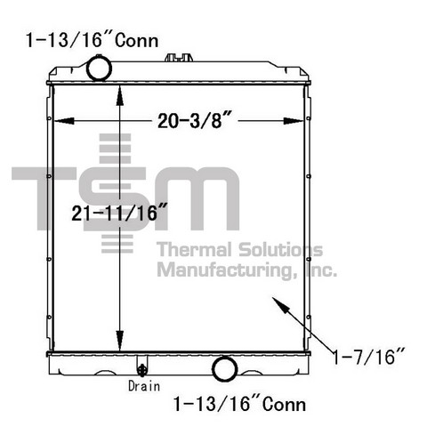 Thermal Solutions Manufacturing 437407P Radiator For MITSUBISHI,MITSUBISHI FUSO