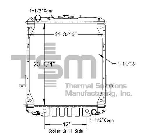 Thermal Solutions Manufacturing 437414P Radiator For CHEVROLET,GMC,ISUZU
