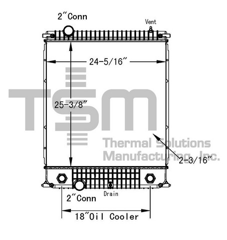 Thermal Solutions Manufacturing 437428P AP / PLASTIC TANK For FORD / STERLING