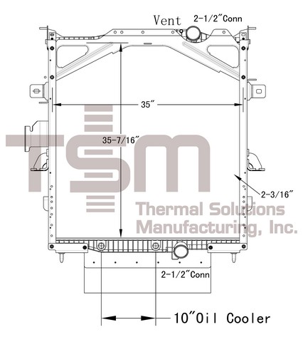 Thermal Solutions Manufacturing 437432PFB Radiator For VOLVO
