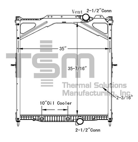 Thermal Solutions Manufacturing 437432PF Radiator For VOLVO