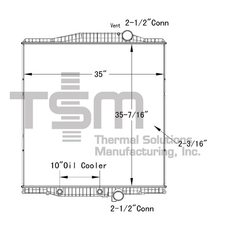 Thermal Solutions Manufacturing 437432P Radiator For VOLVO