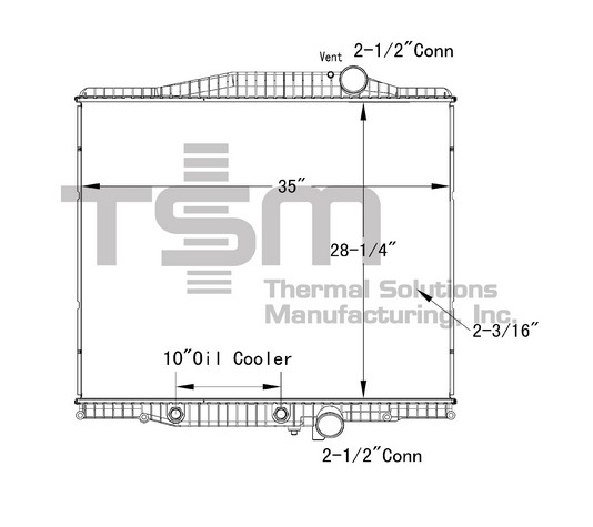 Thermal Solutions Manufacturing 437434P Radiator For VOLVO
