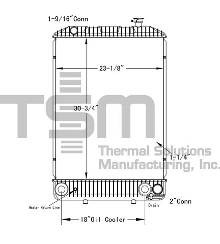 Thermal Solutions Manufacturing 437463P Radiator For CHEVROLET,CHEVROLET / GMC,GMC,ISUZU