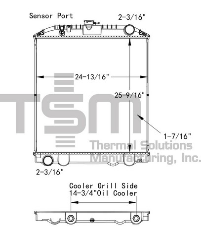 Thermal Solutions Manufacturing 437481P Radiator For UD,UD NISSAN