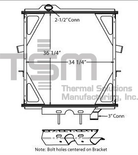 Thermal Solutions Manufacturing 437482 Radiator For PETERBILT