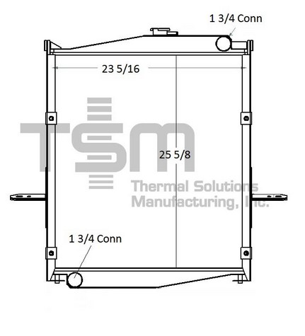 Thermal Solutions Manufacturing 437521P Radiator For UD,UD NISSAN