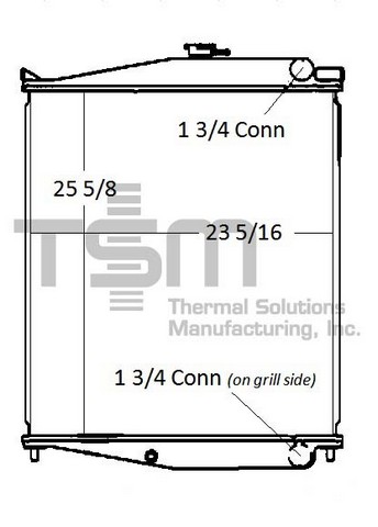 Thermal Solutions Manufacturing 437522P Radiator For UD,UD NISSAN