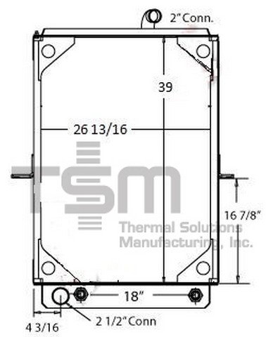 Thermal Solutions Manufacturing 437525 Radiator For MACK
