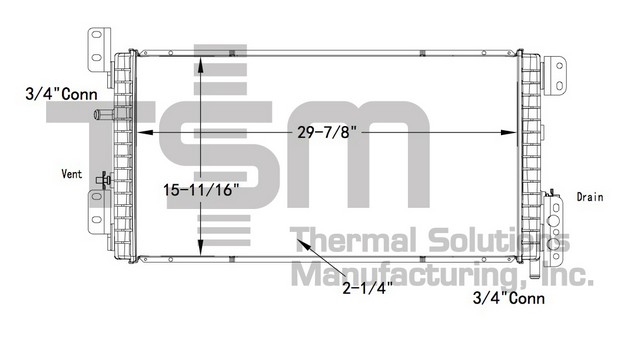 Thermal Solutions Manufacturing 437528P Radiator For INTERNATIONAL,INTERNATIONAL / NAVISTAR