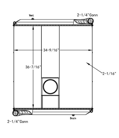 Thermal Solutions Manufacturing 437568P Radiator For AUTOCAR,AUTOCAR LLC.