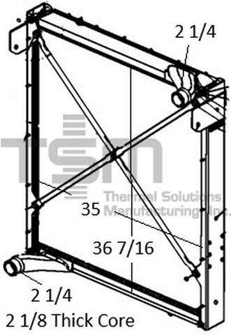 Thermal Solutions Manufacturing 437569PF Radiator For AUTOCAR,AUTOCAR LLC.