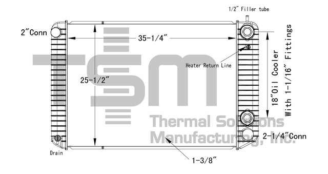 Thermal Solutions Manufacturing 437588P AP / PLASTIC TANK For CHEVROLET / GMC