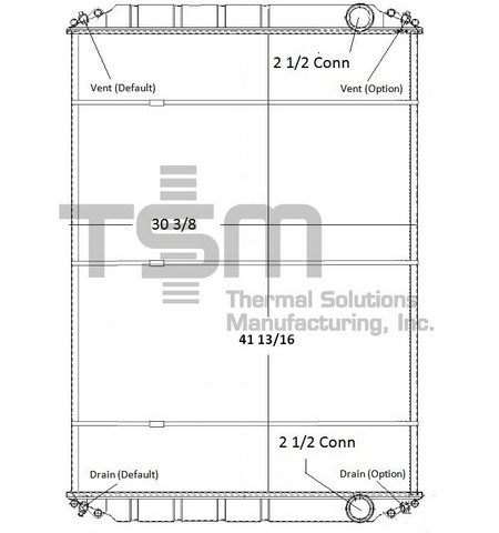 Thermal Solutions Manufacturing 437601S Radiator For FREIGHTLINER