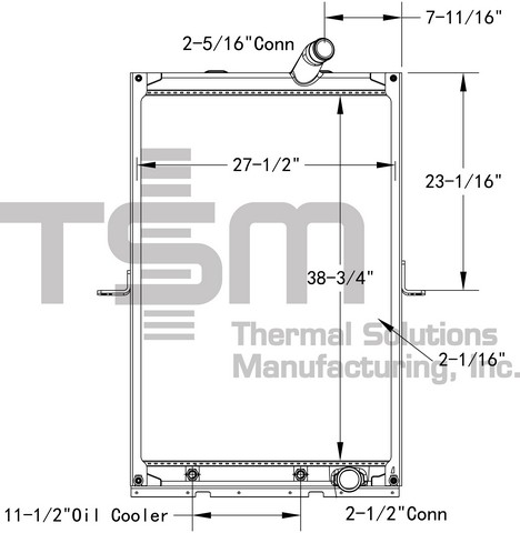 Thermal Solutions Manufacturing 437631AF Radiator For MACK