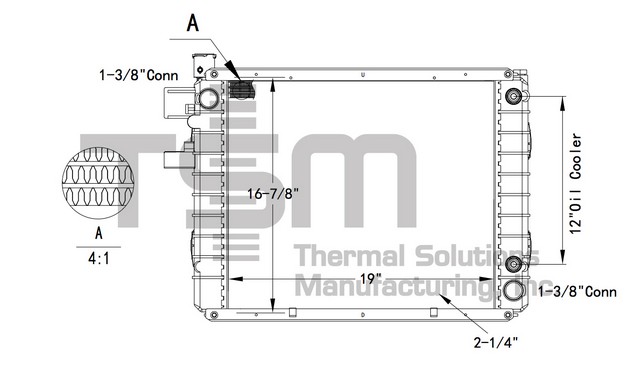 Thermal Solutions Manufacturing 437771 AP / PLASTIC TANK For HYSTER / YALE