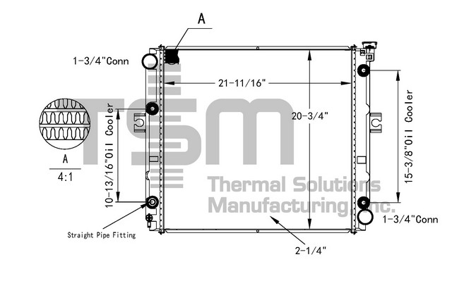 Thermal Solutions Manufacturing 437772 AP / PLASTIC TANK For KOMATSU