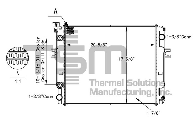 Thermal Solutions Manufacturing 437776 AP / PLASTIC TANK For KOMATSU