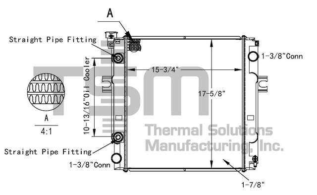 Thermal Solutions Manufacturing 437777 AP / PLASTIC TANK For CATERPILLAR,MCFA,MITSUBISHI