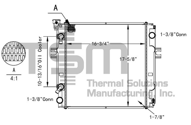 Thermal Solutions Manufacturing 437779 AP / PLASTIC TANK For NISSAN