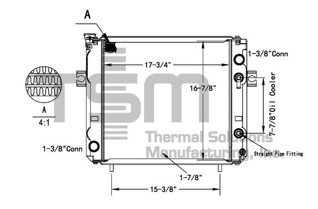 Thermal Solutions Manufacturing 437780 AP / PLASTIC TANK For KOMATSU