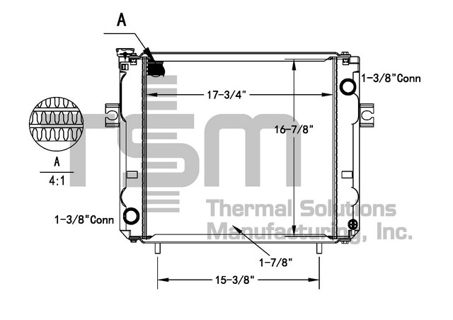 Thermal Solutions Manufacturing 437781 AP / PLASTIC TANK For KOMATSU