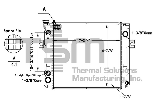 Thermal Solutions Manufacturing 437782 AP / PLASTIC TANK For TCM