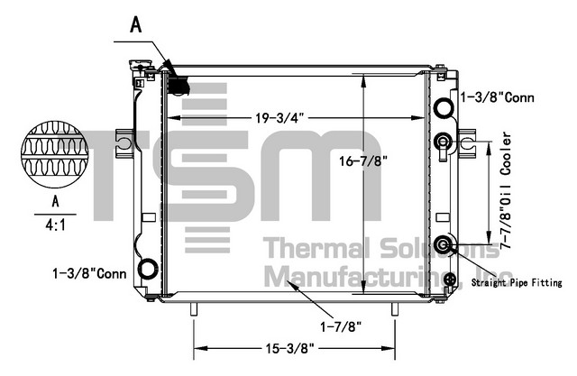 Thermal Solutions Manufacturing 437784 AP / PLASTIC TANK For KOMATSU