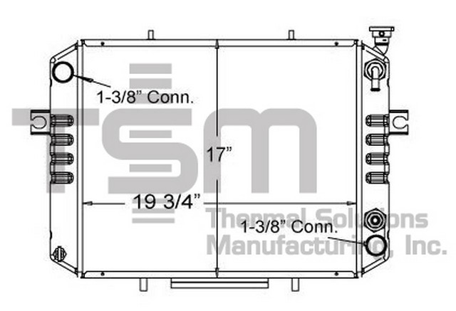 Thermal Solutions Manufacturing 437785 CB / SOLDER ON TANK For TOYOTA
