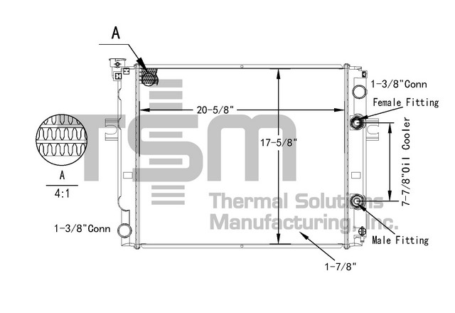 Thermal Solutions Manufacturing 437786 AP / PLASTIC TANK For KOMATSU