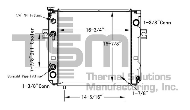 Thermal Solutions Manufacturing 437789 AP / PLASTIC TANK For HYSTER / YALE