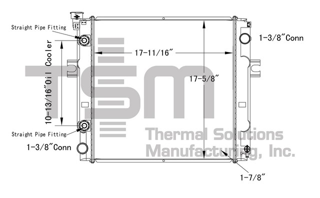 Thermal Solutions Manufacturing 437791 AP / PLASTIC TANK For CATERPILLAR,MCFA,MITSUBISHI