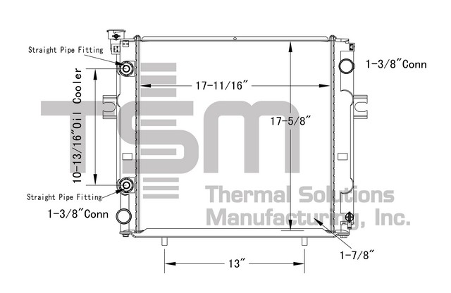 Thermal Solutions Manufacturing 437792 AP / PLASTIC TANK For CATERPILLAR,MCFA,MITSUBISHI