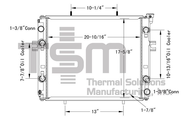 Thermal Solutions Manufacturing 437795 AP / PLASTIC TANK For TOYOTA