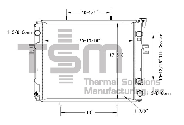 Thermal Solutions Manufacturing 437796 AP / PLASTIC TANK For TOYOTA
