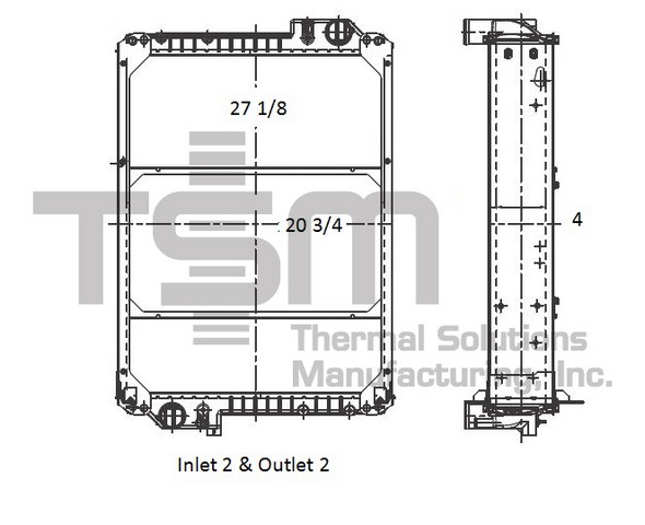 Thermal Solutions Manufacturing 437819 AP / PLASTIC TANK For MASSEY FERGUSON
