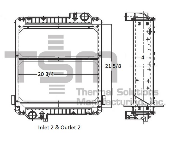 Thermal Solutions Manufacturing 437889 AP / PLASTIC TANK For MASSEY FERGUSON
