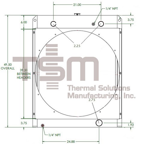 Thermal Solutions Manufacturing 437911G CS / BOLT ON TANK For DETROIT DIESEL