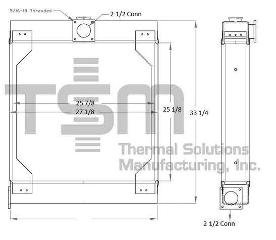 Thermal Solutions Manufacturing 437939 CB / SOLDER ON TANK For AJAX
