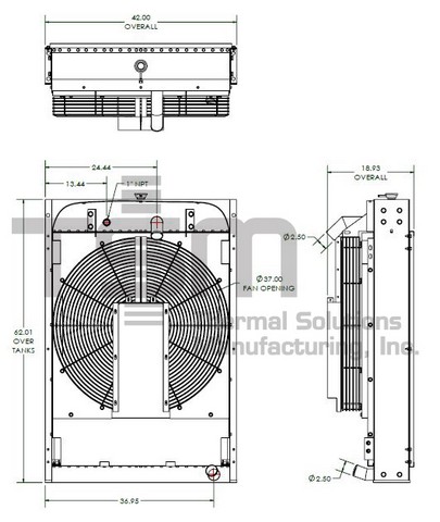 Thermal Solutions Manufacturing 437963SC CS / BOLT ON TANK For WAUKESHA
