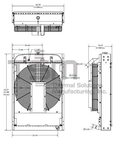 Thermal Solutions Manufacturing 437963 CS / BOLT ON TANK For WAUKESHA