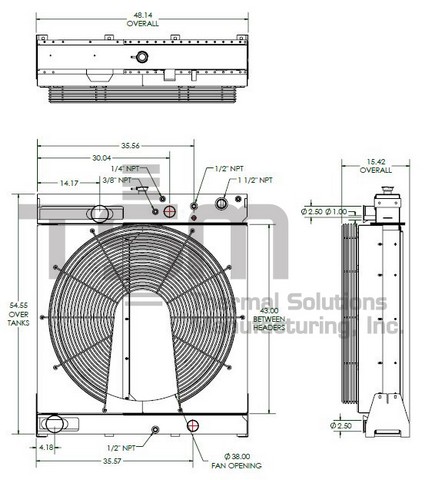 Thermal Solutions Manufacturing 437975PKGDSC CS / BOLT ON TANK For DETROIT DIESEL