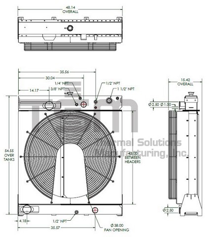 Thermal Solutions Manufacturing 437975PKG CS / BOLT ON TANK For DETROIT DIESEL