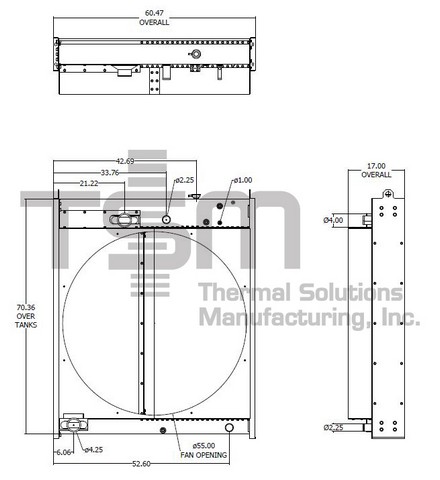 Thermal Solutions Manufacturing 437987PKGSC CS / BOLT ON TANK For CATERPILLAR