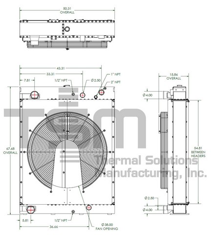 Thermal Solutions Manufacturing 437993PKGD CS / BOLT ON TANK For DETROIT DIESEL