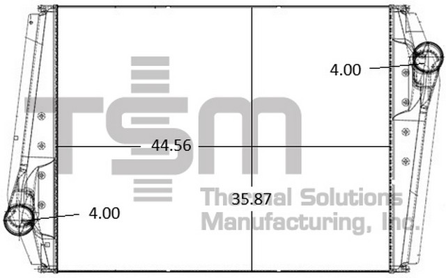 Thermal Solutions Manufacturing 441340 Intercooler For PREVOST