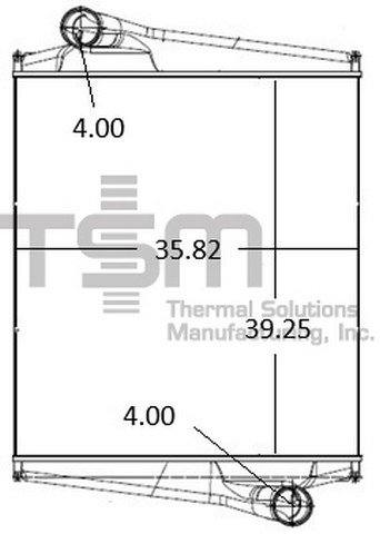 Thermal Solutions Manufacturing 441341 Intercooler For PREVOST