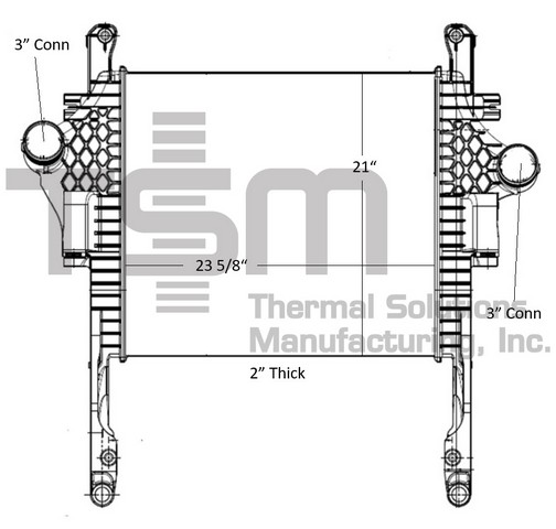 Thermal Solutions Manufacturing 441360 Intercooler For FREIGHTLINER