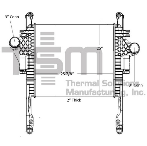 Thermal Solutions Manufacturing 441362 Intercooler For FREIGHTLINER